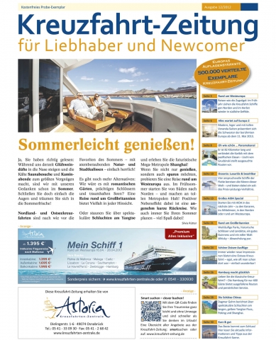 Soeben erschienen: die aktuelle Ausgabe der Kreuzfahrt-Zeitung