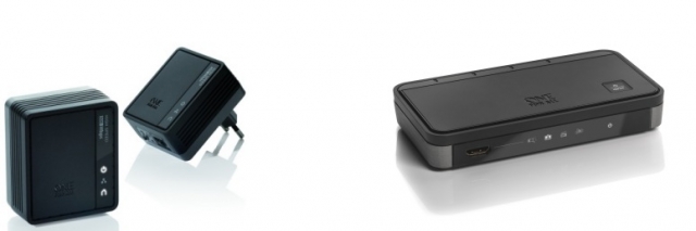 Internet to TV-Link SV 2020 und Smart HDMI-Switch SV 1620 von One For All. Internet to TV-Link SV 2020 und Smart HDMI-Switch SV 1620 von One For All.