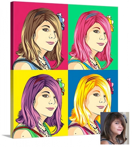 Vom Digitalfoto zum Leinwandbild - bei Paint Your Life mit Pop-Art-Umwandlung