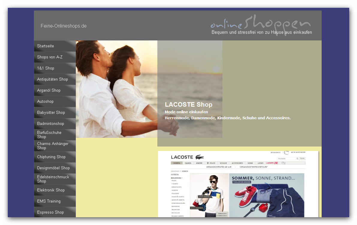 Lacoste Onlineshop Lacoste Onlineshop