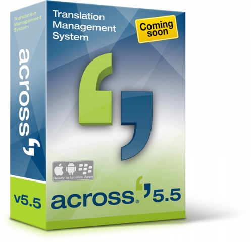 Packshot: Version 5.5 des Across Language Server Packshot: Version 5.5 des Across Language Server