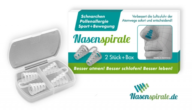 Nasenspirale gegen Schnarchen Nasenspirale gegen Schnarchen