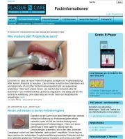 Der neue Onlineauftritt von PLAQUE N CARE