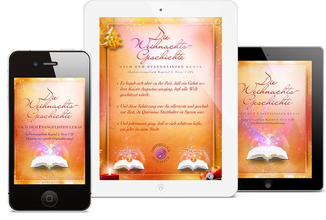 Die Weihnachtsgeschichte aus dem Lukas-Evangelium als App für iPhone und iPad 