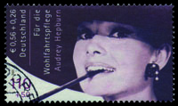 Wohlfahrtsmarke Audrey Hepburn Wohlfahrtsmarke Audrey Hepburn