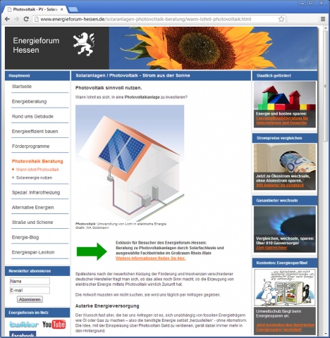 Hilfreiche Informationen zum Thema Solarstrom und Photovoltaikanlagen sowie regionale Beratungsangeb Hilfreiche Informationen zum Thema Solarstrom und Photovoltaikanlagen sowie regionale Beratungsangeb