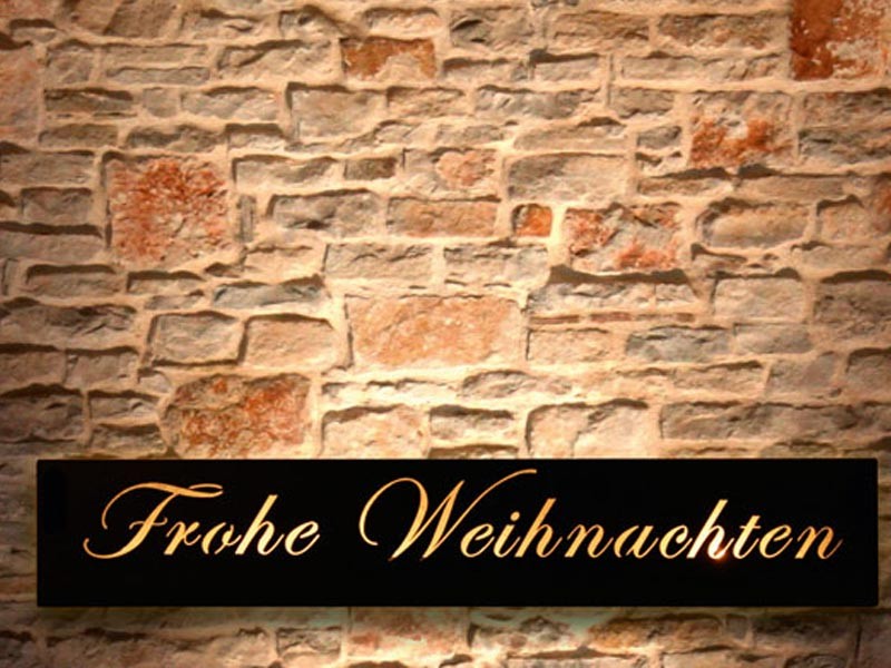 Wandlicht Frohe Weihnachten von ella HOME