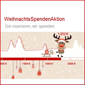 Jede aufgegebene Kleinanzeige erhöht den Betrag der Weihnachtsspendenaktion auf dem Online-Marktplat