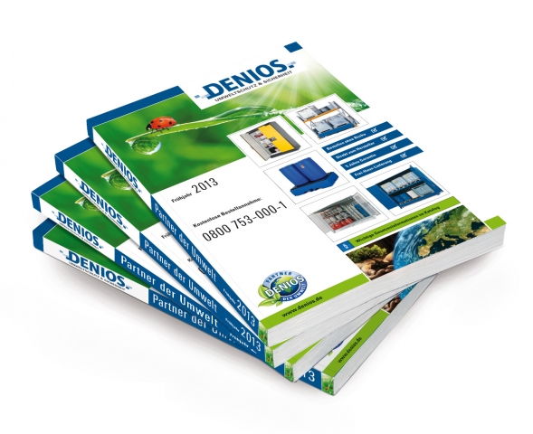 Der neue Hauptkatalog 2013 der DENIOS AG bietet aufüber 750 Seiten alles, was für den betrieblichen 