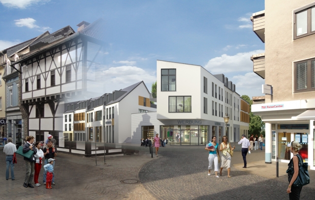 INTERBODEN will mit markantem Eckgebäude und attraktivem Mieterbesatz die Kirchgasse in Ratinger Cit