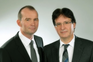 Vorstand der Hüttig&Rompf AG: Ditmar Rompf (li.) und Paul Hüttig Vorstand der Hüttig&Rompf AG: Ditmar Rompf (li.) und Paul Hüttig