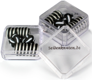 Ein 2-farbiges Beispiel der Formvariante Barrel mit Verpackung und Branding.