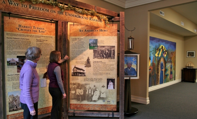 Ein Blick ins Innere des Harriet Tubman Museums in Maryland.
