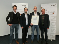 Gernot Wechselberger mit der Geschäftsführung der PROSKE | group Gernot Wechselberger mit der Geschäftsführung der PROSKE | group