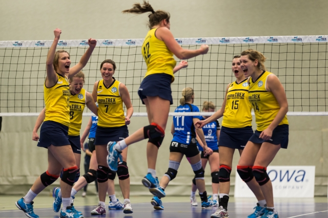 Brachten mit einer starken Teamleistung die Punkte aus Bremen mit in die Domstadt: Die Zweitliga-Vol Brachten mit einer starken Teamleistung die Punkte aus Bremen mit in die Domstadt: Die Zweitliga-Vol