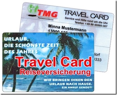 Die Travel Card Reiseversicherung von TMG Die Travel Card Reiseversicherung von TMG