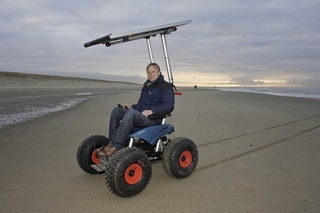 Offroad-Rollstühle auf Texel Offroad-Rollstühle auf Texel