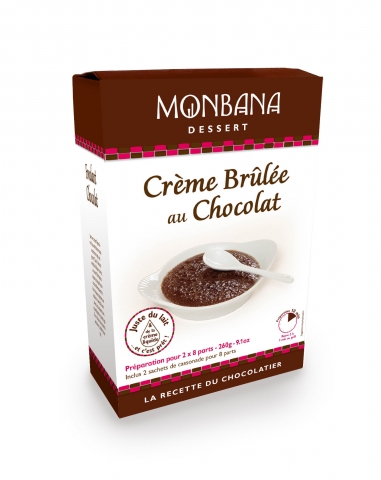 Crème Brûlée au Chocolat: Der französische Klassiker mit der knackigen Karamellkruste wurde von Monb Crème Brûlée au Chocolat: Der französische Klassiker mit der knackigen Karamellkruste wurde von Monb
