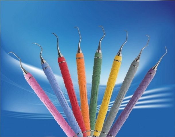 Scaler für die Entfernung von Zahnstein? Resin 8 Colours von Hu-Friedy.