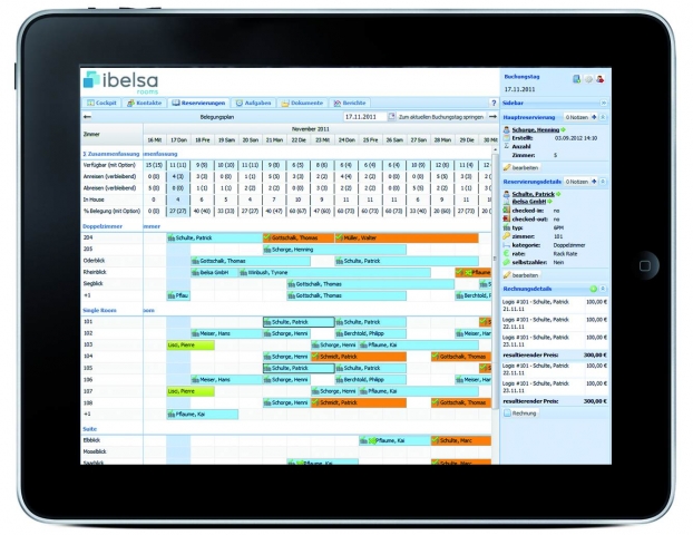 Mobiles Hotel-Management -System: Reservieren, Fakturieren&Co