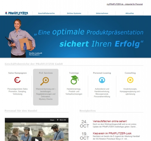 PRofiFLITZER mit neuer Internetpräsenz