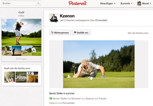 Bilder von Fotolia werden ab sofort klar bei Pinterest gekennzeichnet. Bilder von Fotolia werden ab sofort klar bei Pinterest gekennzeichnet.