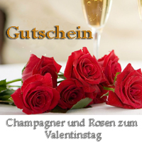 Geschenk-Gutschein für den Valentinstag