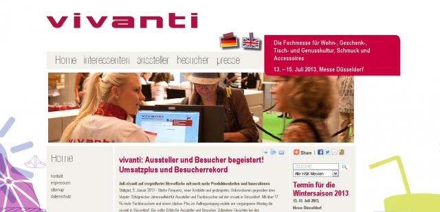 vivanti - Die Düsseldorfer Messe für den individuellen Lifestyle vivanti - Die Düsseldorfer Messe für den individuellen Lifestyle