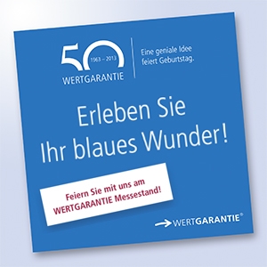 Am Messestand von Garantie-Dienstleister Wertgarantie erleben Sie Ihr blaues Wunder Am Messestand von Garantie-Dienstleister Wertgarantie erleben Sie Ihr blaues Wunder