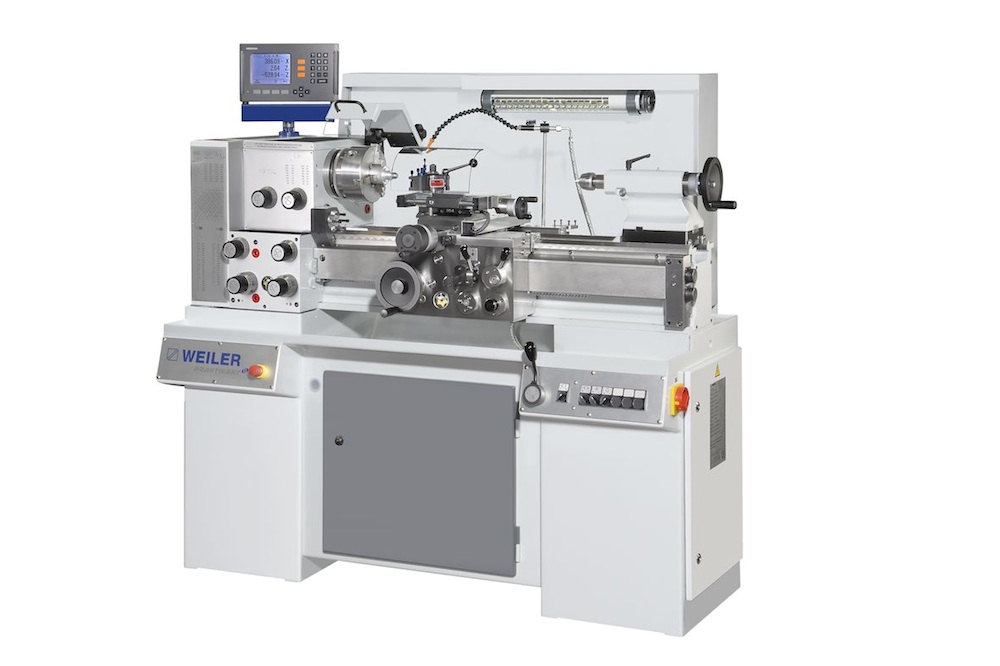 WEILERs konventionelle Präzisions-Drehmaschine Praktikant GS (Foto: WEILER Werkzeugmaschinen GmbH). 