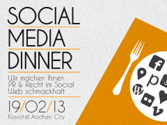 Bei entspannter Dinneratmosphäre Neues über Marketing 2.0 erfahren: Das Social Media Dinner 2013.