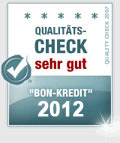 Bon-Kredit bester Schweizer Kredit  des Jahres 2012 - KMU-INNOVATION Kredit-Rating