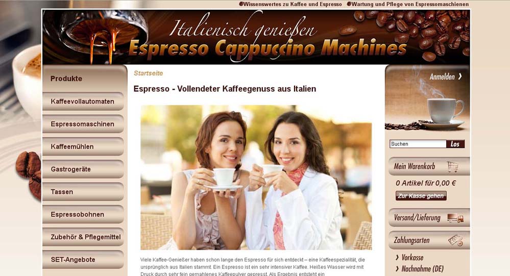 Espresso2010 mit neuem Gesicht Espresso2010 mit neuem Gesicht