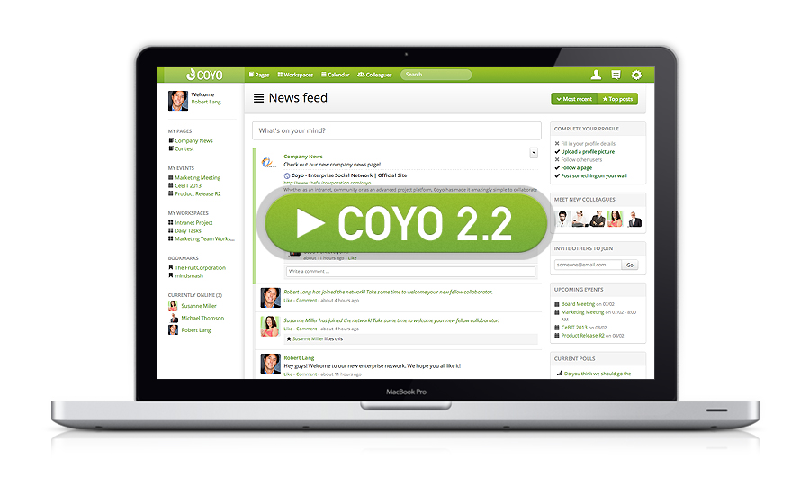 Neue Version - Coyo 2.2 Neue Version - Coyo 2.2