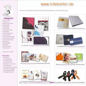 Einladungskarten bei tollekarten.de