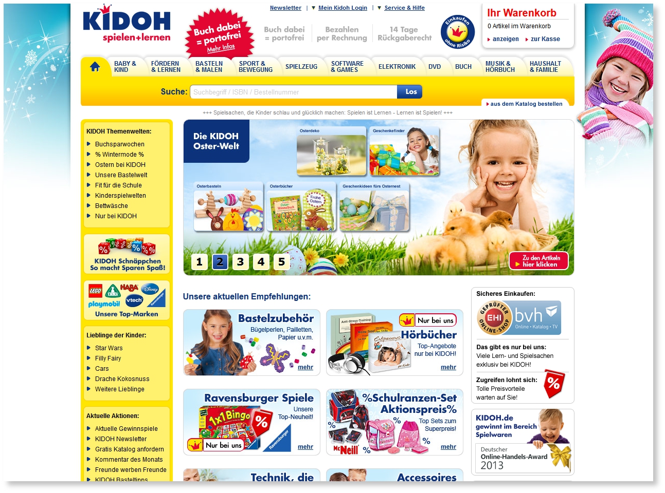 Ausgezeichnet: Der Onlineshop von Kidoh