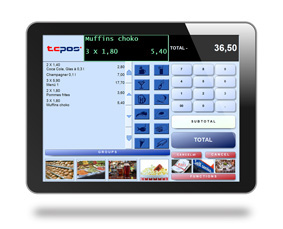 TCPOS auf dem Tablet