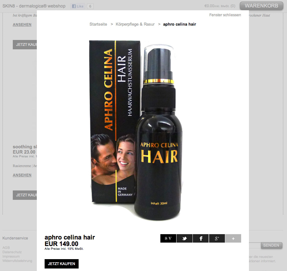 Aphro Celina Hair? die revolutionäre Lösung bei hormonellen Haarausfall!
