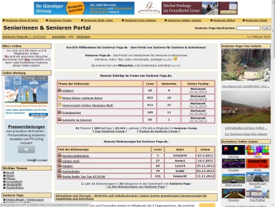 Senioren-Page.de - das Portal von SeniorInnen für Senioren & Seniorinnen Senioren-Page.de - das Portal von SeniorInnen für Senioren & Seniorinnen