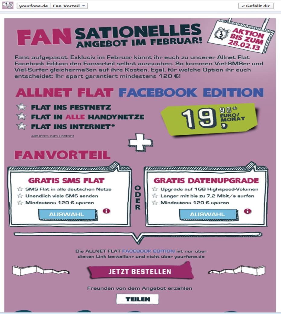 Nur noch bis zum 28.02.: Allnet Flat 