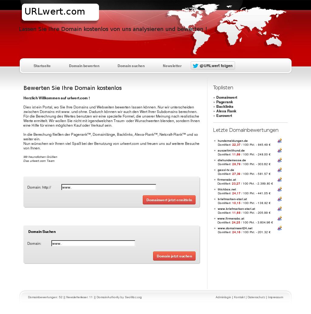 URLwert.com - Kostenlose Webseiten-Bewertung URLwert.com - Kostenlose Webseiten-Bewertung