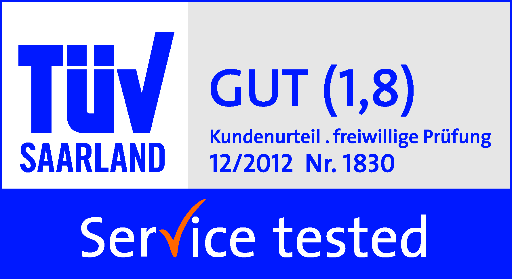TÜV Saarland attestiert Commerz Finanz GmbH gute Serviceleistungen.