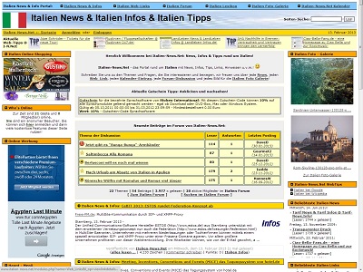 Italien-News.Net: News, Infos & Tipps rund um Italien