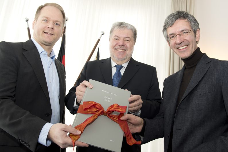 v.l.n.r.: Dirk Alexander Lude, Kurt Beck, Kristian Kropp. Bild: Peter Pulkowski / © Staatskanzlei v.l.n.r.: Dirk Alexander Lude, Kurt Beck, Kristian Kropp. Bild: Peter Pulkowski / © Staatskanzlei