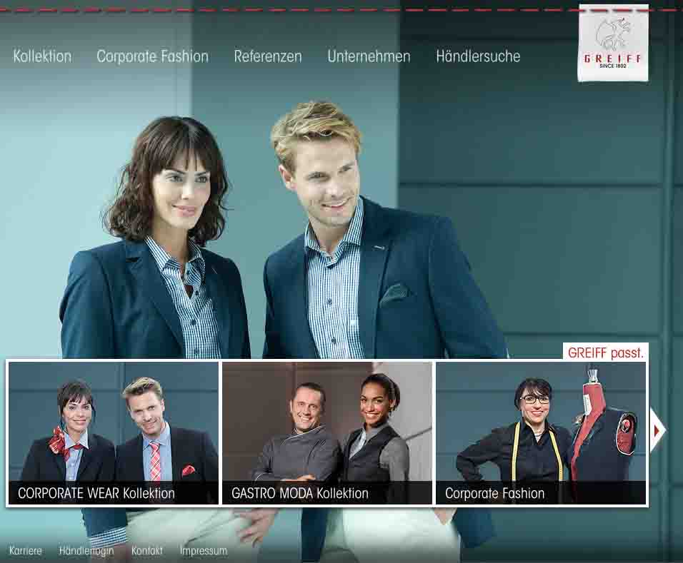 Ein neuer Webauftritt für GREIFF Mode Ein neuer Webauftritt für GREIFF Mode