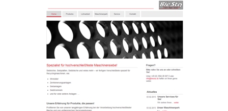 Die neue Website der BleSta GmbH Blechbearbeitung Die neue Website der BleSta GmbH Blechbearbeitung
