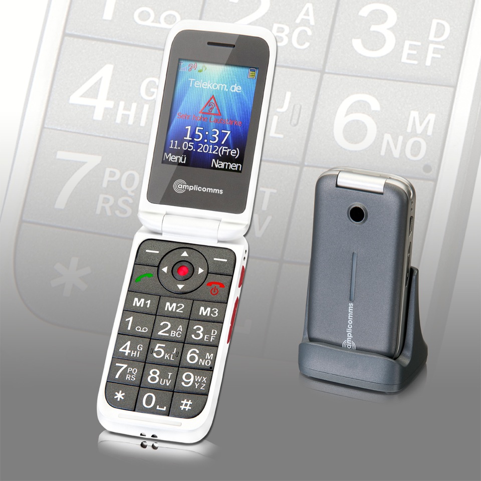 Das Mobiltelefon PowerTel M7000 von amplicomms Das Mobiltelefon PowerTel M7000 von amplicomms