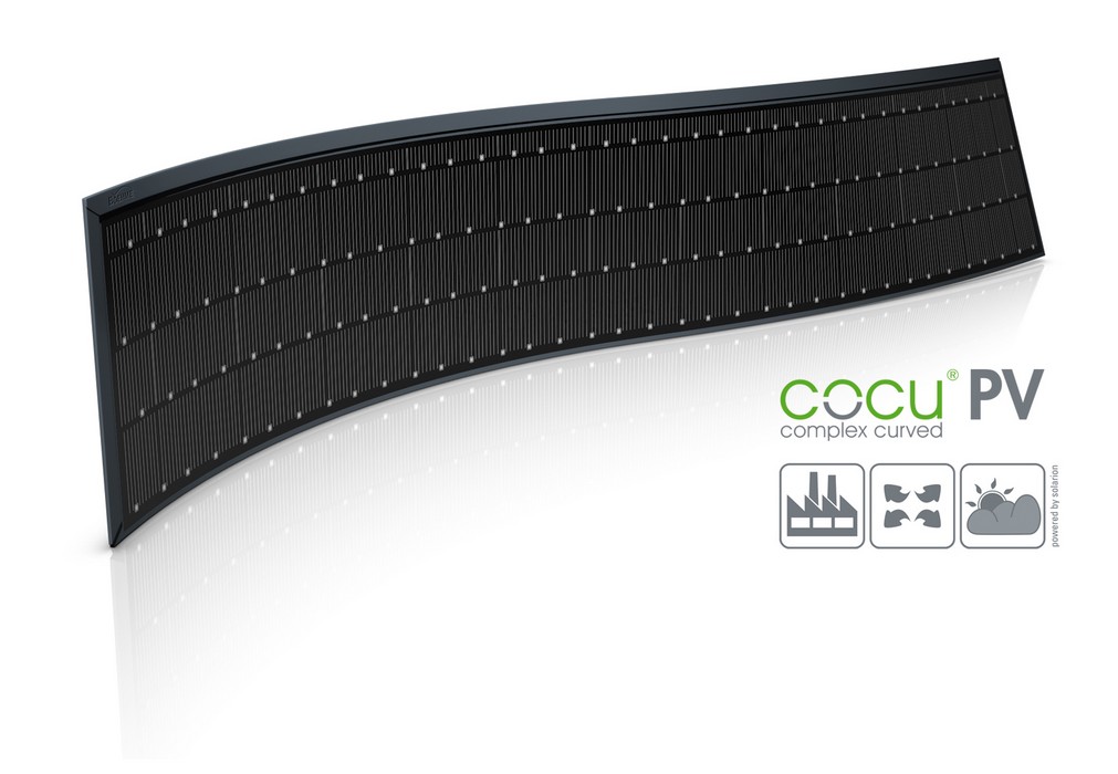 cocuPV: Multidimensional verformbares Photovoltaik-Element für Dach- und Fassadenverkleidung. (Foto: cocuPV: Multidimensional verformbares Photovoltaik-Element für Dach- und Fassadenverkleidung. (Foto: