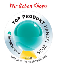 „Wir lieben Shops“ ist TOP PRODUKT HANDEL 2009 in der Kategorie Verkaufsförderung