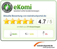 eKomi, das neue Bewertungstool für Kundenmeinungen bei www.meindruckportal.de